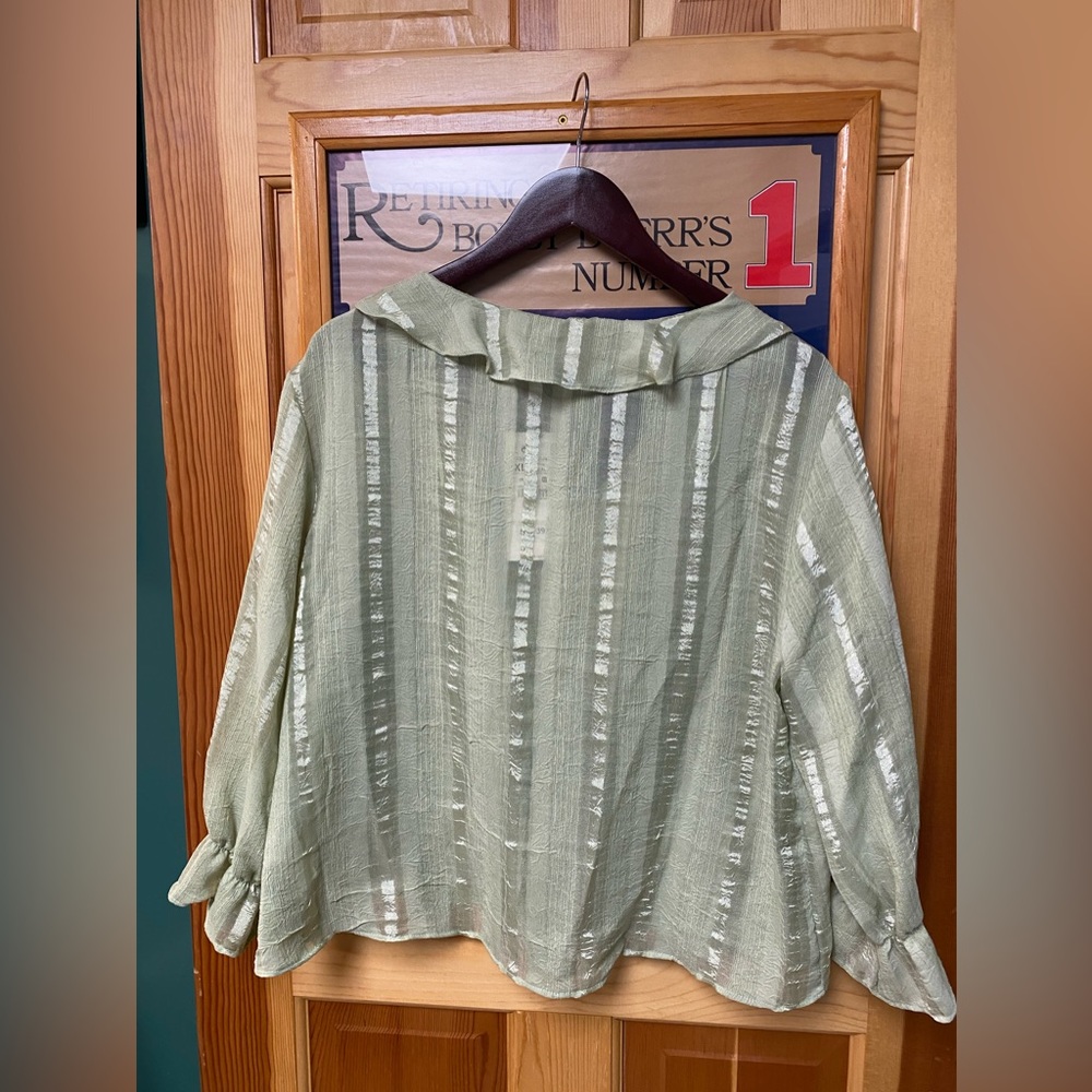 Zara green top size xl - Picture 4 of 5
